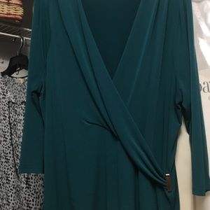 Beautiful forest green dress top